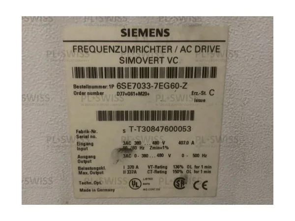 SIMOVERT MASTERDRIVES