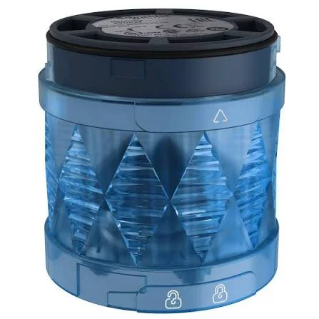 Blue illuminated LED unit