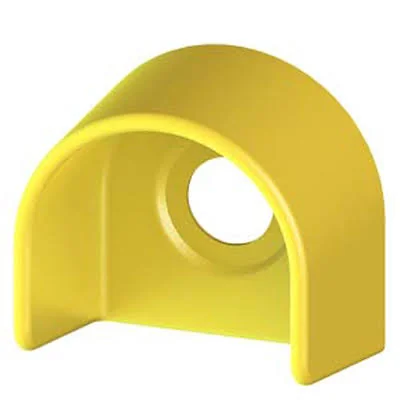 Yellow plastic protective collar