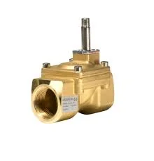 Indirect servo-operated 2/2-way solenoid valve