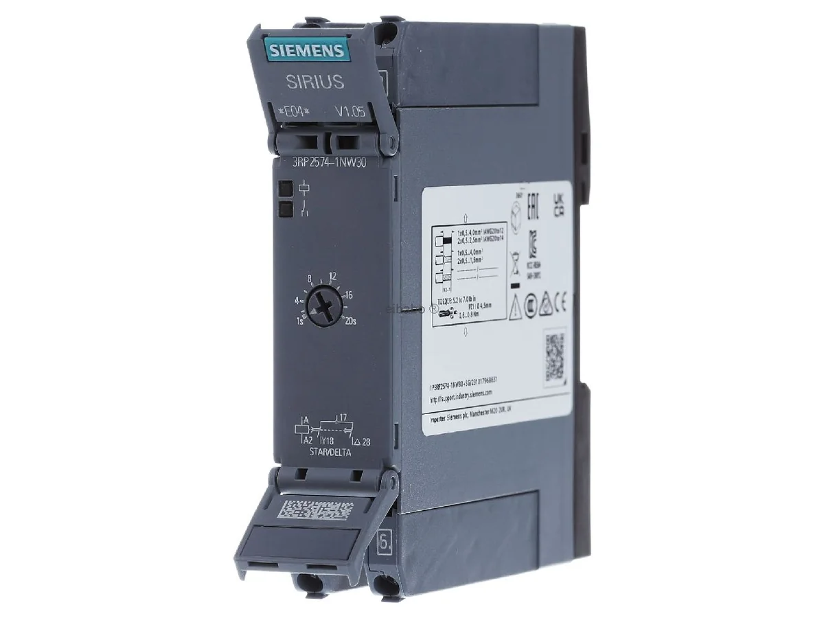 Timing relay, electronic with star-delta