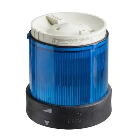 Blue illuminated lens module
