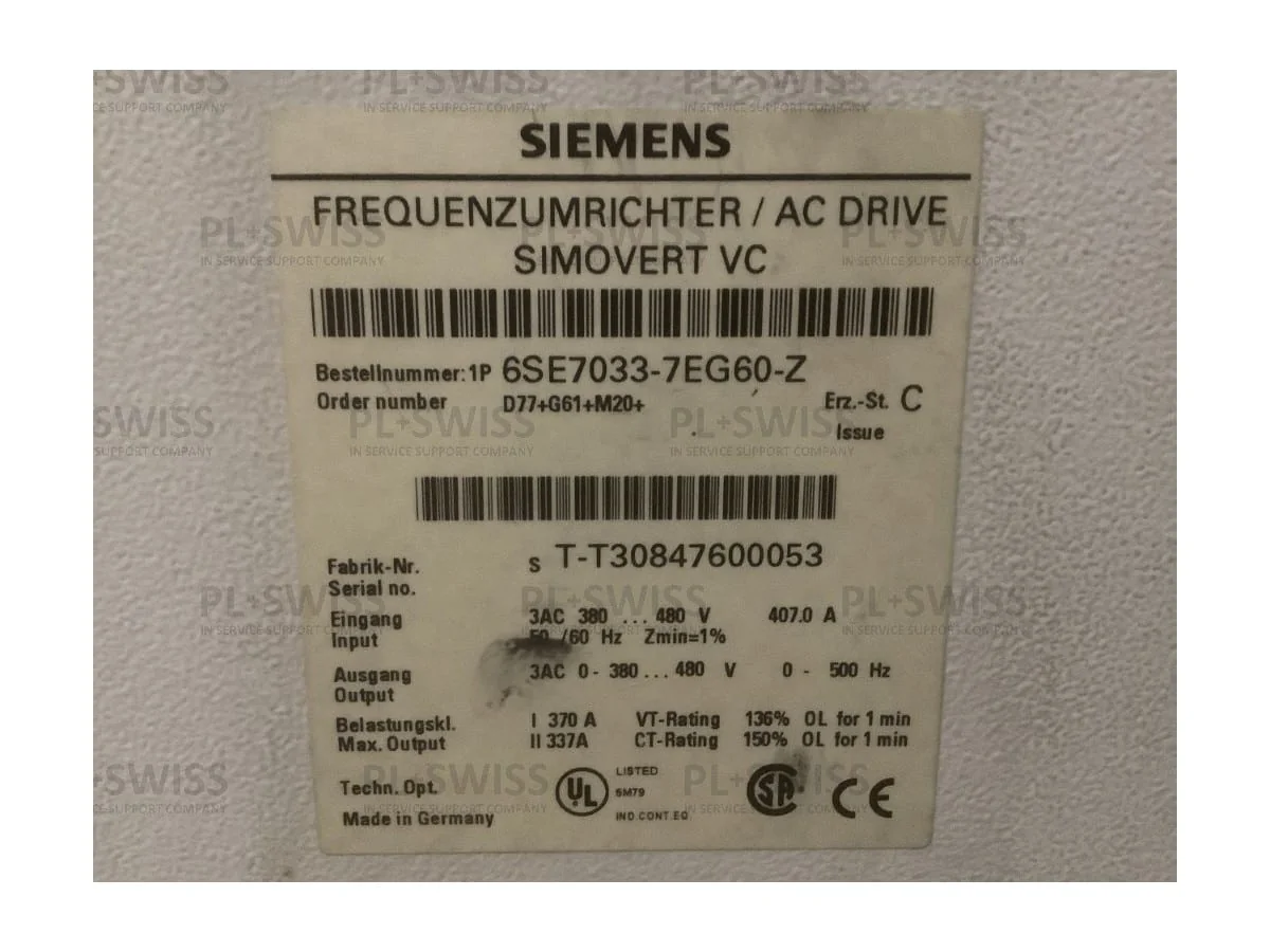 SIMOVERT MASTERDRIVES