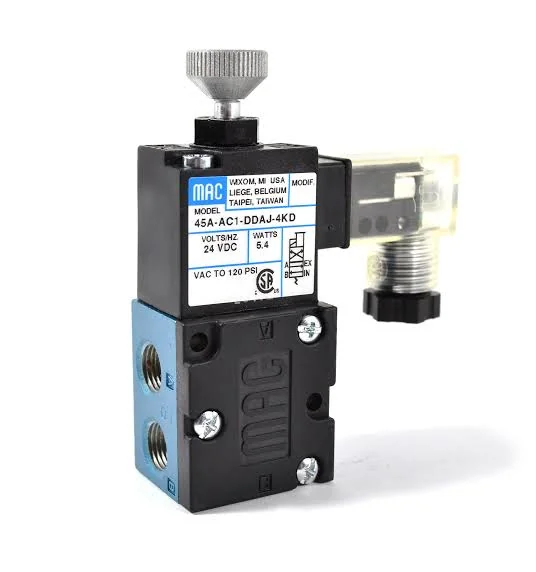 Single operator solenoid valve