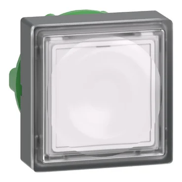 Head for illuminated push button