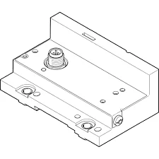 Left-hand end plate with an IO-Link/I-Port interface node 