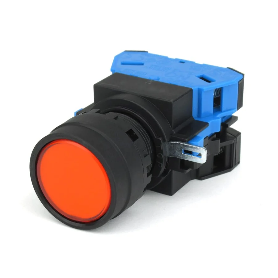Illuminated push button switch