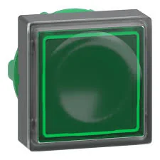 Head for illuminated push button