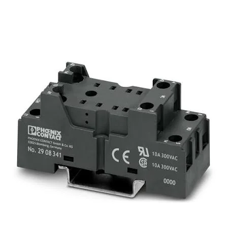 Industrial-grade relay base/socket 