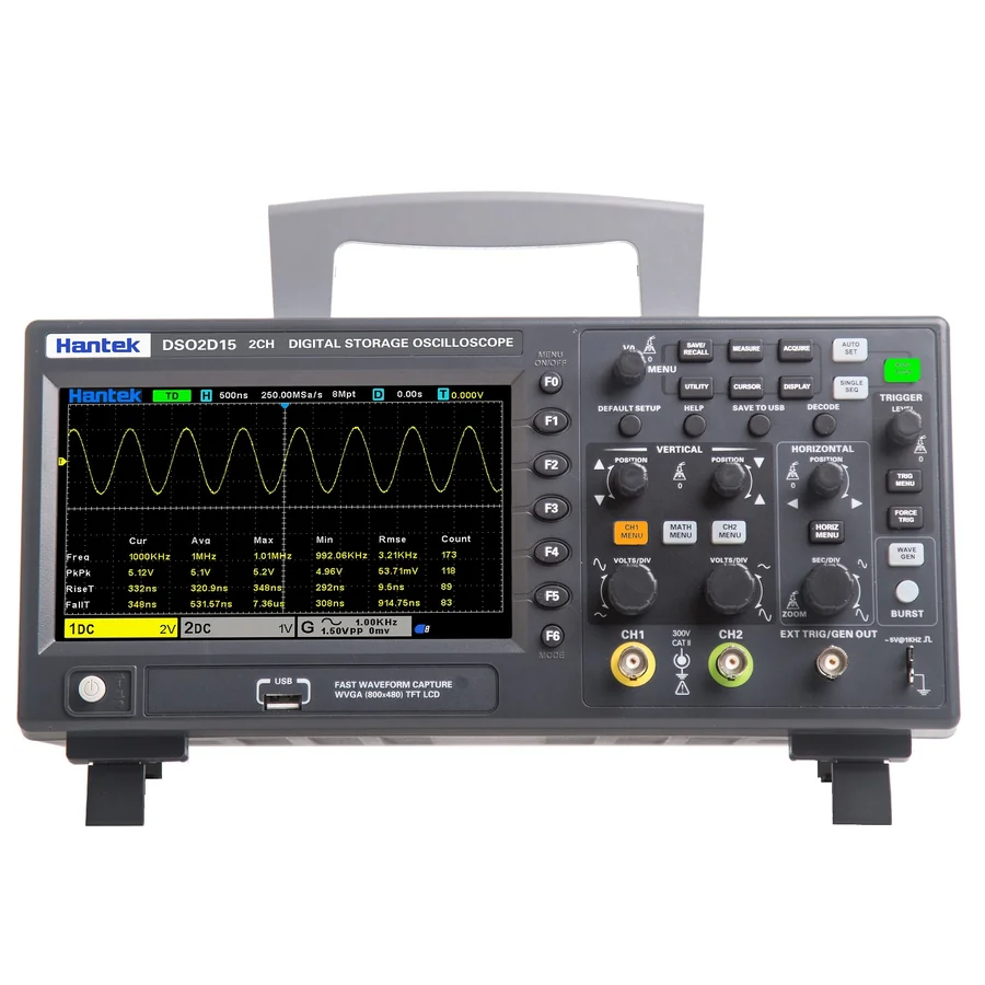 oscilloscope combines precision,
