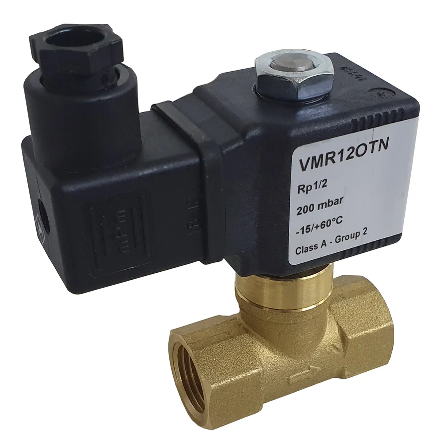 Fast-opening, normally closed, single-stage solenoid valve
