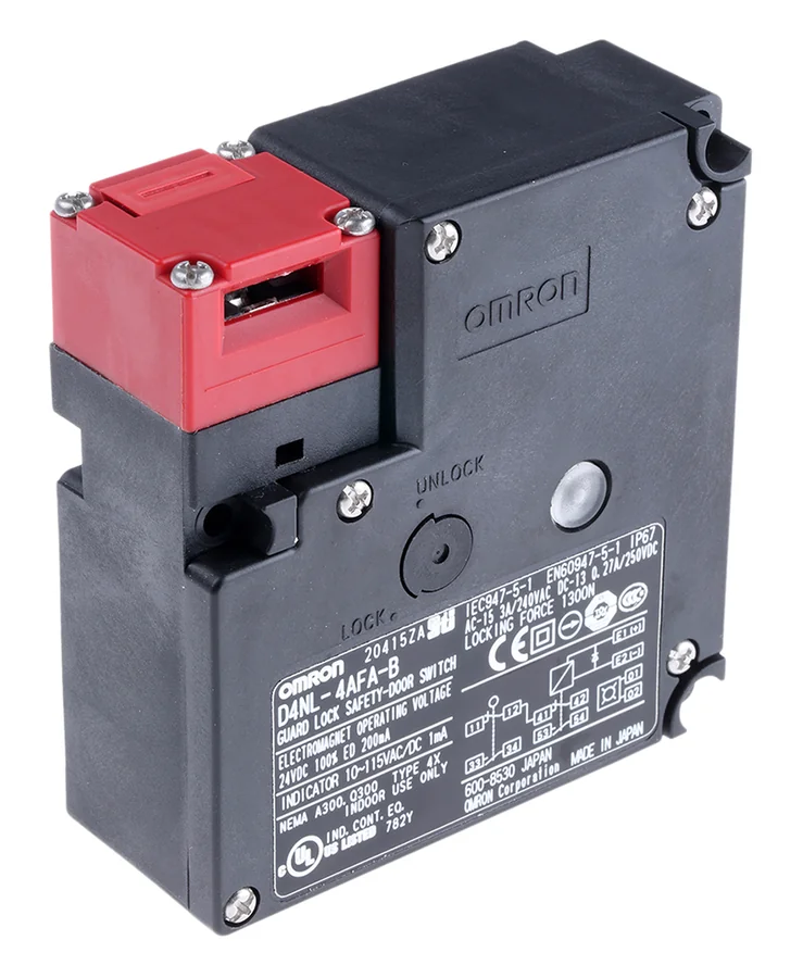 Guard lock safety-door switch