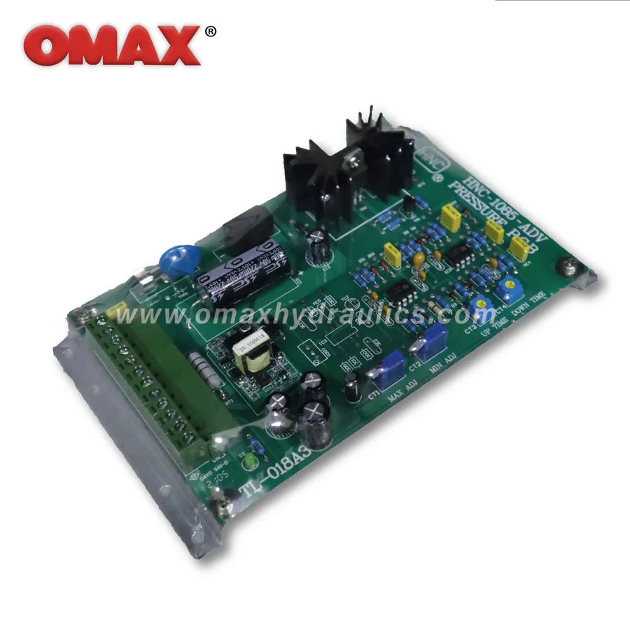 Electronic amplifier type HNC-1085 is used for proportional pressure control valve.